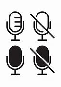 Image result for Muted Microphone Black Outline