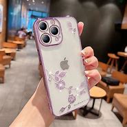 Image result for iPhone 13 Pro Purple Clear Glitter Case