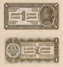 Image result for Yugoslavia 1 Dinar Note