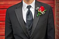 Image result for Black Tuxedo Red Bow Tie