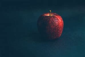 Image result for Red Apple Dark Background
