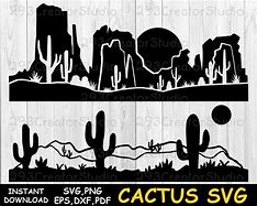 Image result for Arizona Desert Cactus SVG