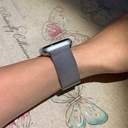 Image result for Silver Apple Watch Band Milanese Loop