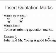 Image result for Insert Quotation Marks Proofreading