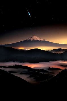 Shining Satellite, Mount Fuji [2732x4796] : r/Amoledbackgrounds
