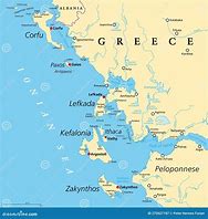 Image result for Map of Ioniais Kythira One of the Ionian Islands