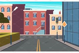 Image result for Cartoon Small Town Background