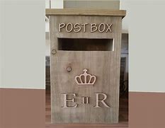 Image result for Wooden Post Box
