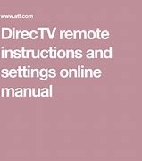Image result for DirecTV Remote Control Directions