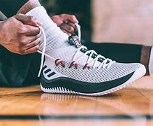 Image result for Dame 5 Shoes On Feet All White