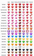 Image result for Heart Emoji Colors