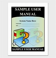 Image result for Sample User Manual Template