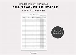 Image result for Personal Bill Tracker PDF