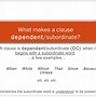 Image result for Independent and Dependent Clause Meaning