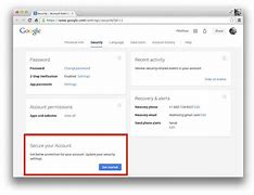 Image result for Google Security Settings