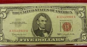 Image result for Green Seal 5 Dollar Bill