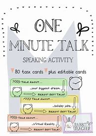 Image result for Talk for One Minute
