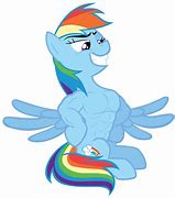 Image result for Rainbow Dash Rarity Muscles
