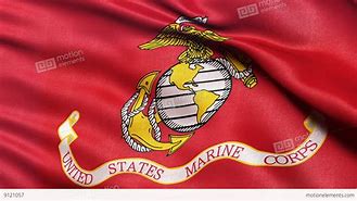 Image result for Marine Corps Flag in Wind