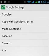 Image result for Google Settings Android