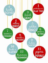 Image result for 12 Days of Christmas Printable Props