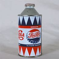 Image result for Pepsi Cola Cone Top Can