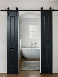 Image result for Bathroom Door Ideas for Small Spaces