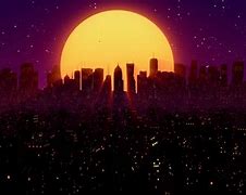 Image result for Retro Neon City Night Sky