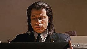 Image result for Pulp Fiction Looking around GIF
