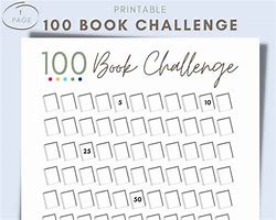 Image result for 100 Book Challenge Poster