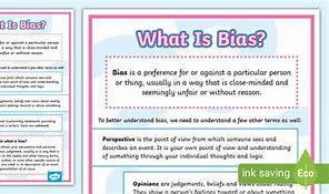 Image result for Poster About Bias