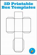 Image result for 3D Box Template Printable
