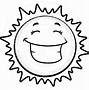 Image result for Sun Cartoon Black White