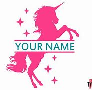 Image result for Unicorn with Name SVG Free