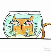 Image result for Phone Case Cat Cartoon Fishbowl