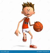 Image result for Cartoon Basketball Player Dribbling