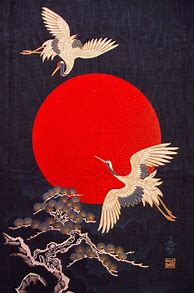 Image result for Crane Japanese Art Paintings