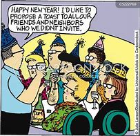 Image result for funny cartoon new year eve