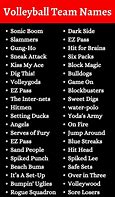 Image result for Volleyball Team Names