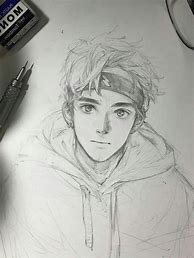 Image result for Anime Girl Pencil Sketch