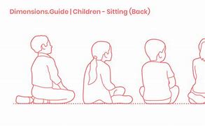 Image result for Sitting Children Back View Drawing