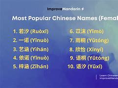 Image result for Chinese Female Names
