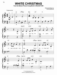Image result for White Christmas Piano Sheet Music