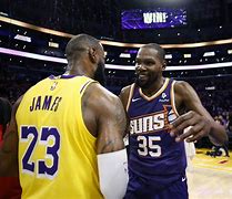 Image result for Kevin Durant LeBron James Lakers