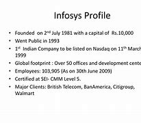 Image result for Infosys Company Profile