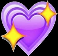 Image result for Sparkling Heart Emoji Purple