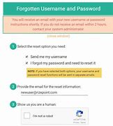 Image result for Forgot Username and Password for ITIL-F