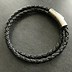 Image result for Men's Leather and Silver Bracelets