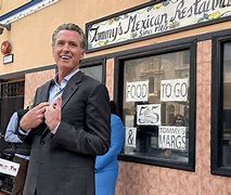 Image result for Gavin Newsom at Restaurant