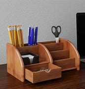 Image result for Wooden Desk with Storage